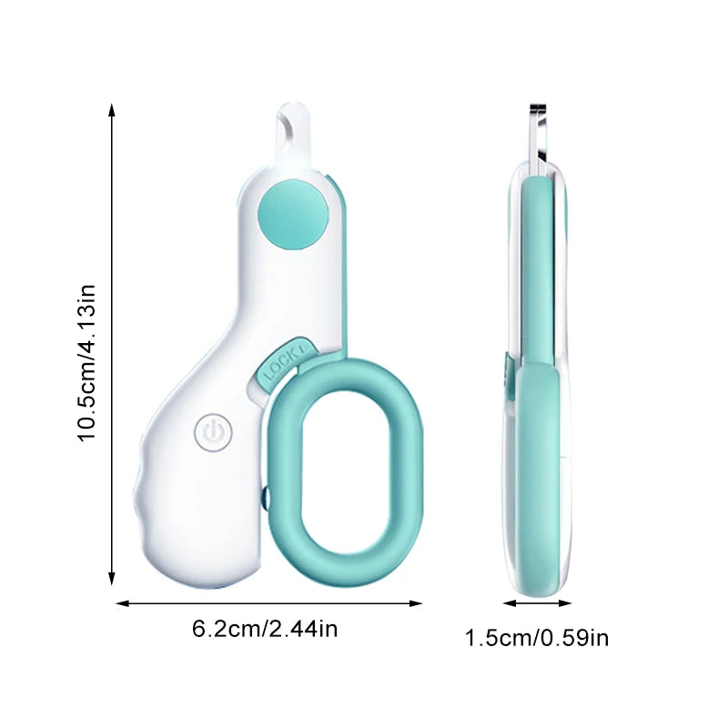 LED Pet Nail Clippers – Professional Grooming Tool for Cats, Dogs, Rabbits & Small Animals