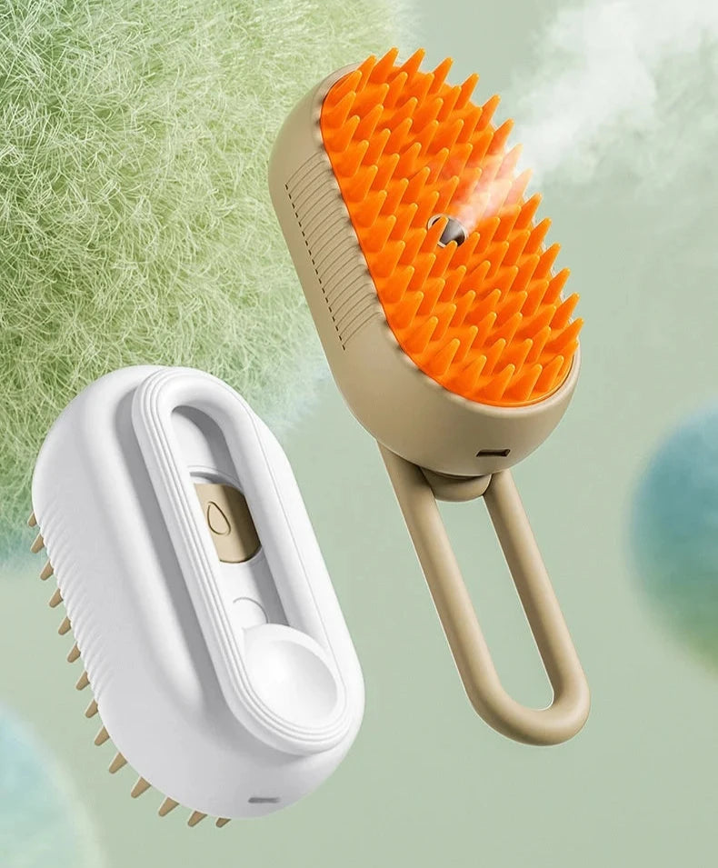 4-in-1 Electric Pet Hair Removal Comb with Water Spray | Grooming & Massage Brush for Cats & Dogs