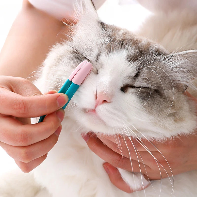 Pet Eye Cleaning Brush – Tear Stain Remover for Cats, Dogs & Small Pets | Gentle Grooming Tool