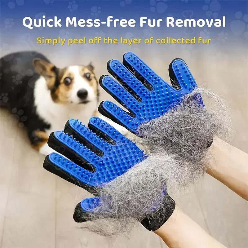 Pet Grooming Gloves – Shedding, Hair Removal & Washing Mitts for Cats, Dogs & Horses