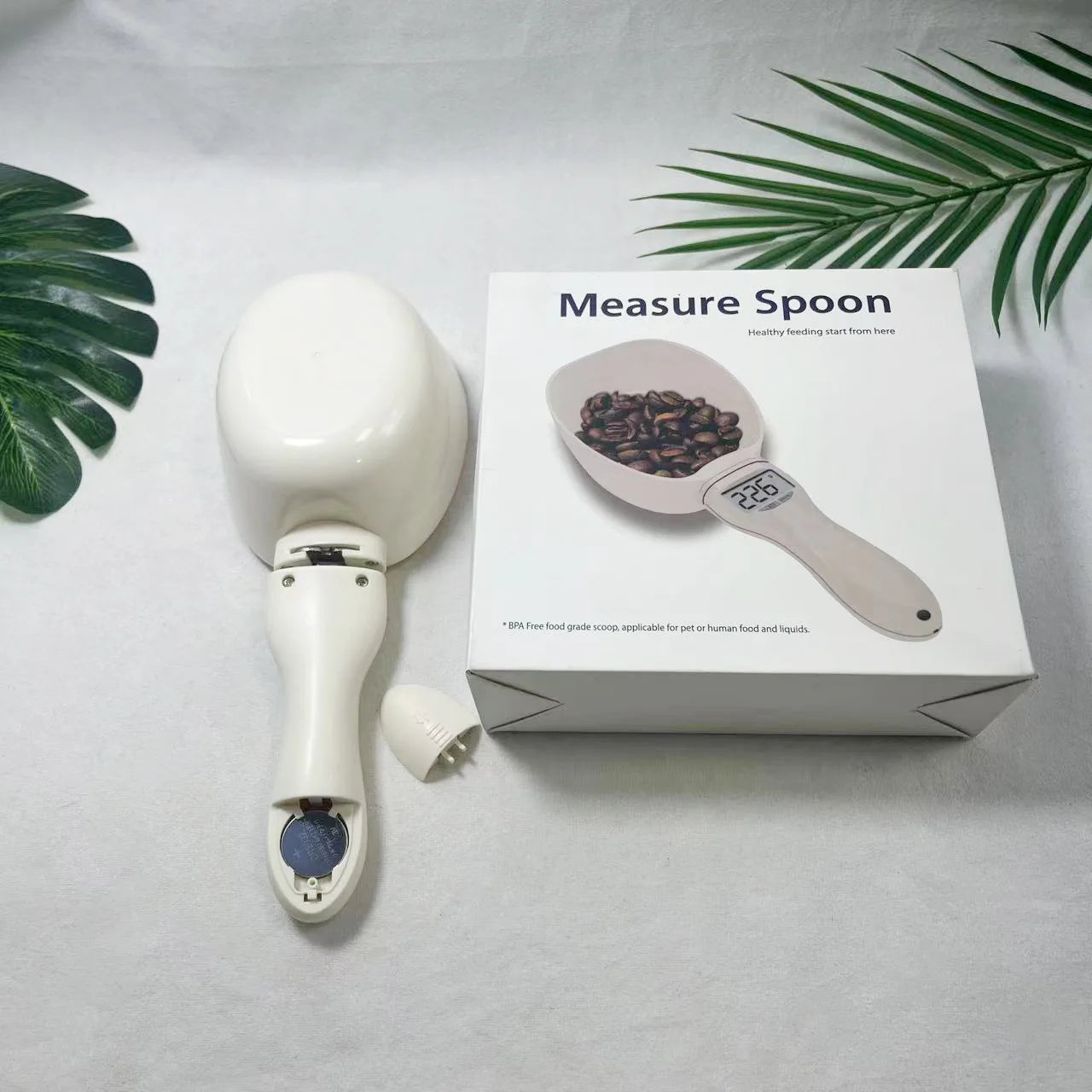Pet Food Measuring Spoon Scale - 800g Capacity, Digital Nutrition Scale for Precise Feeding