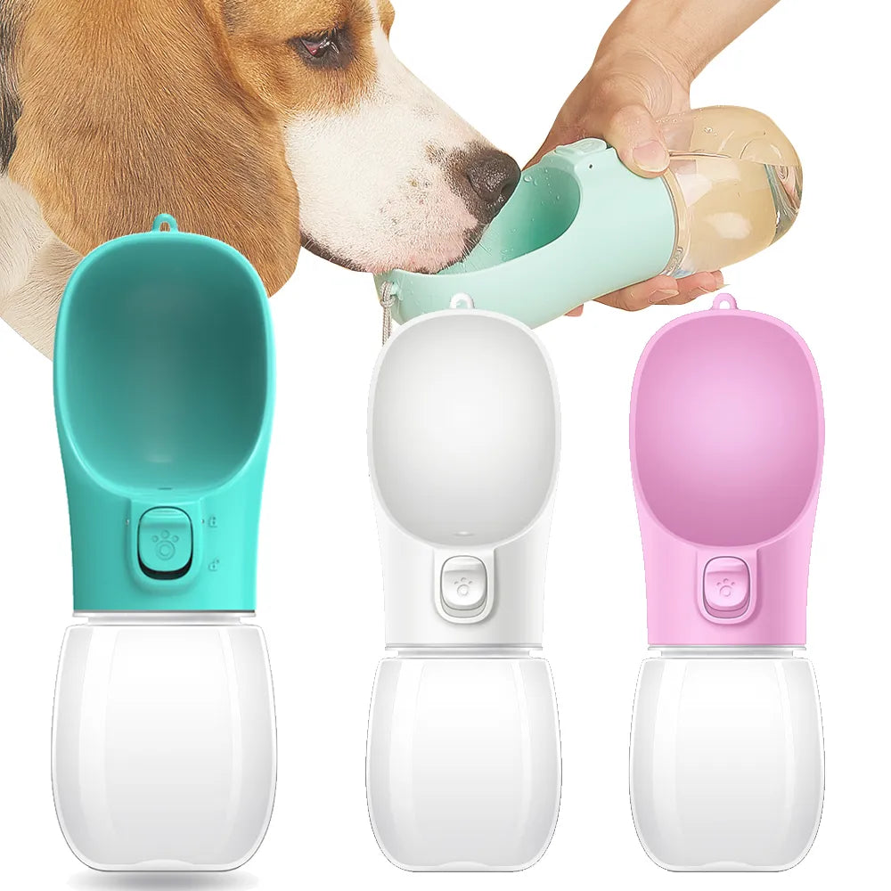 Portable Leakproof Dog Water Bottle – Travel Bowl for Small & Large Dogs, and Outdoor Adventures