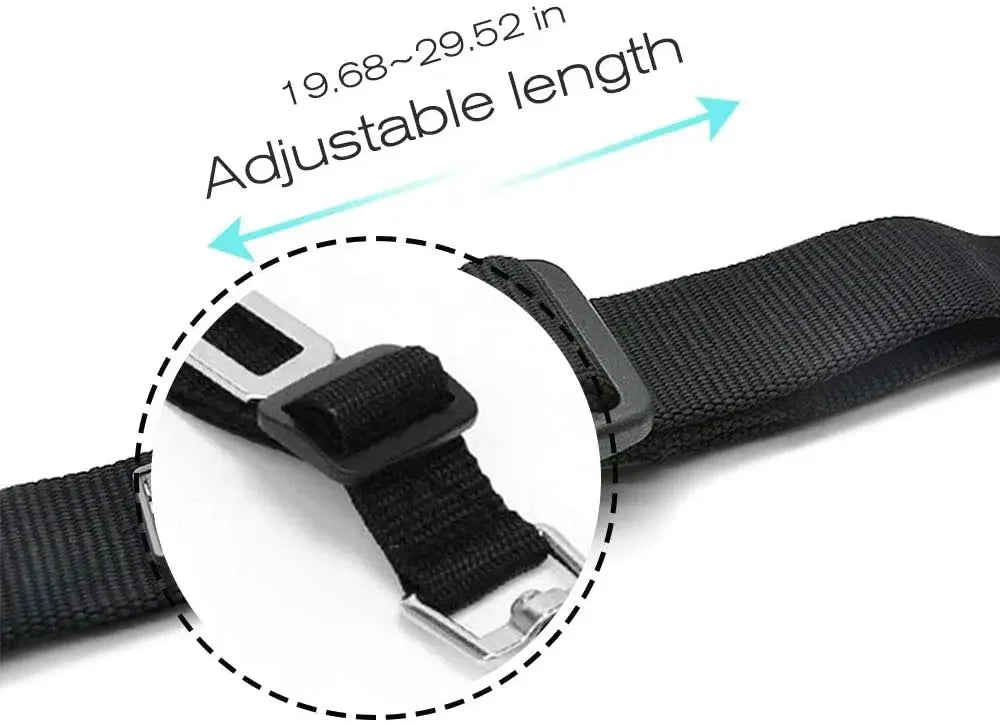 Adjustable Dog Car Seat Belt – Secure & Durable Pet Harness Clip for Safe Travel