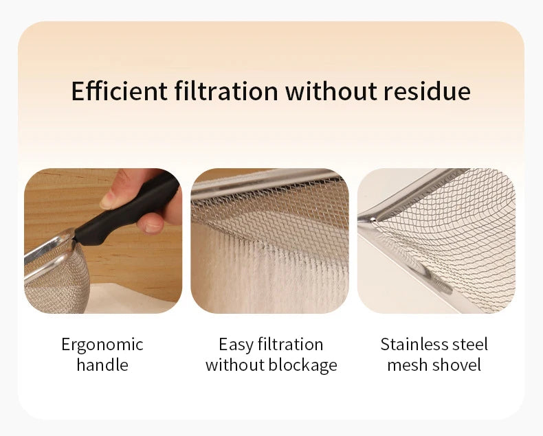 Stainless Steel Cat Litter Scoop - Fine Mesh Sifter for Easy Cleaning & Bedding Maintenance