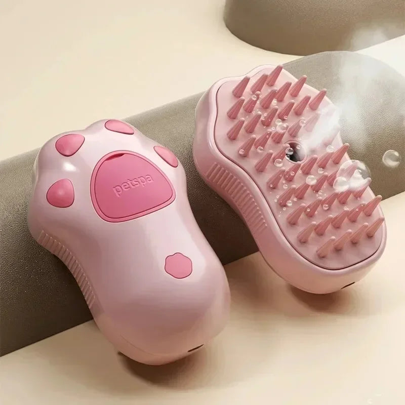 3-in-1 Pet Grooming Brush – Electric Spray, Massage, & Hair Removal for Cats & Dogs