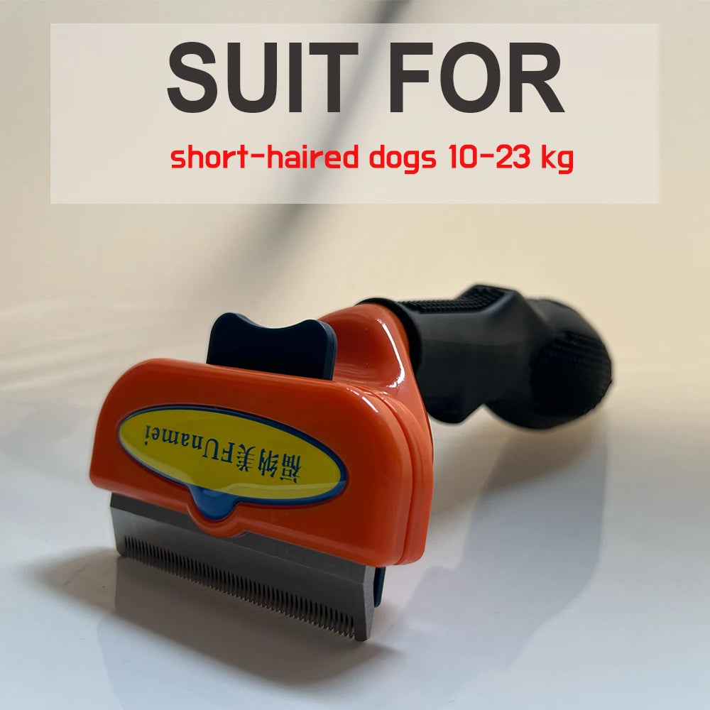 Stainless Steel Pet De-shedding Brush – Grooming Tool for Cats, Dogs, Rabbits & Small Animals