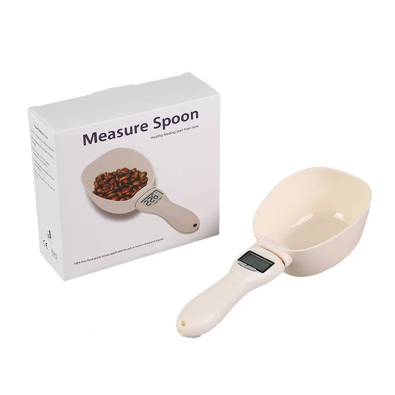 Pet Food Measuring Spoon Scale - 800g Capacity, Digital Nutrition Scale for Precise Feeding