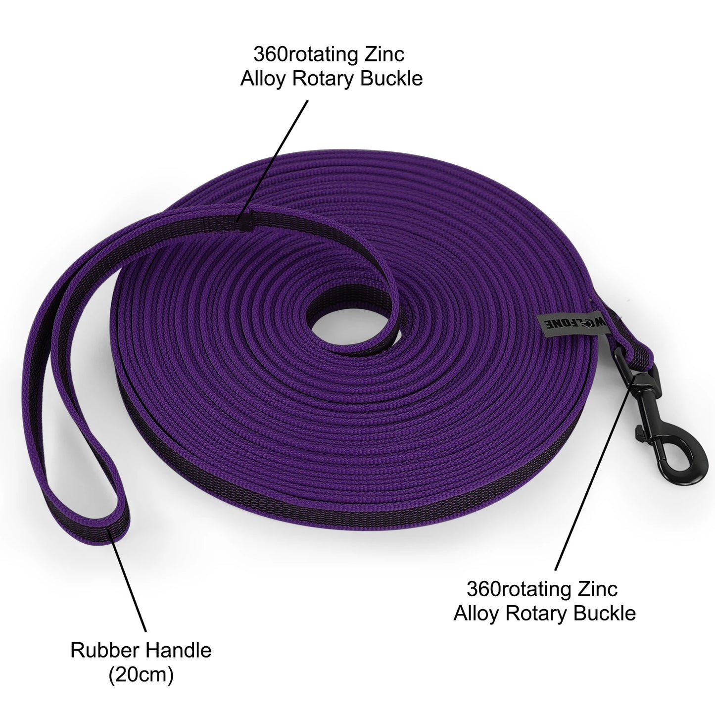 Durable Long Dog Leash – Dual Colour Training Leash in 1.5M or 3M Options
