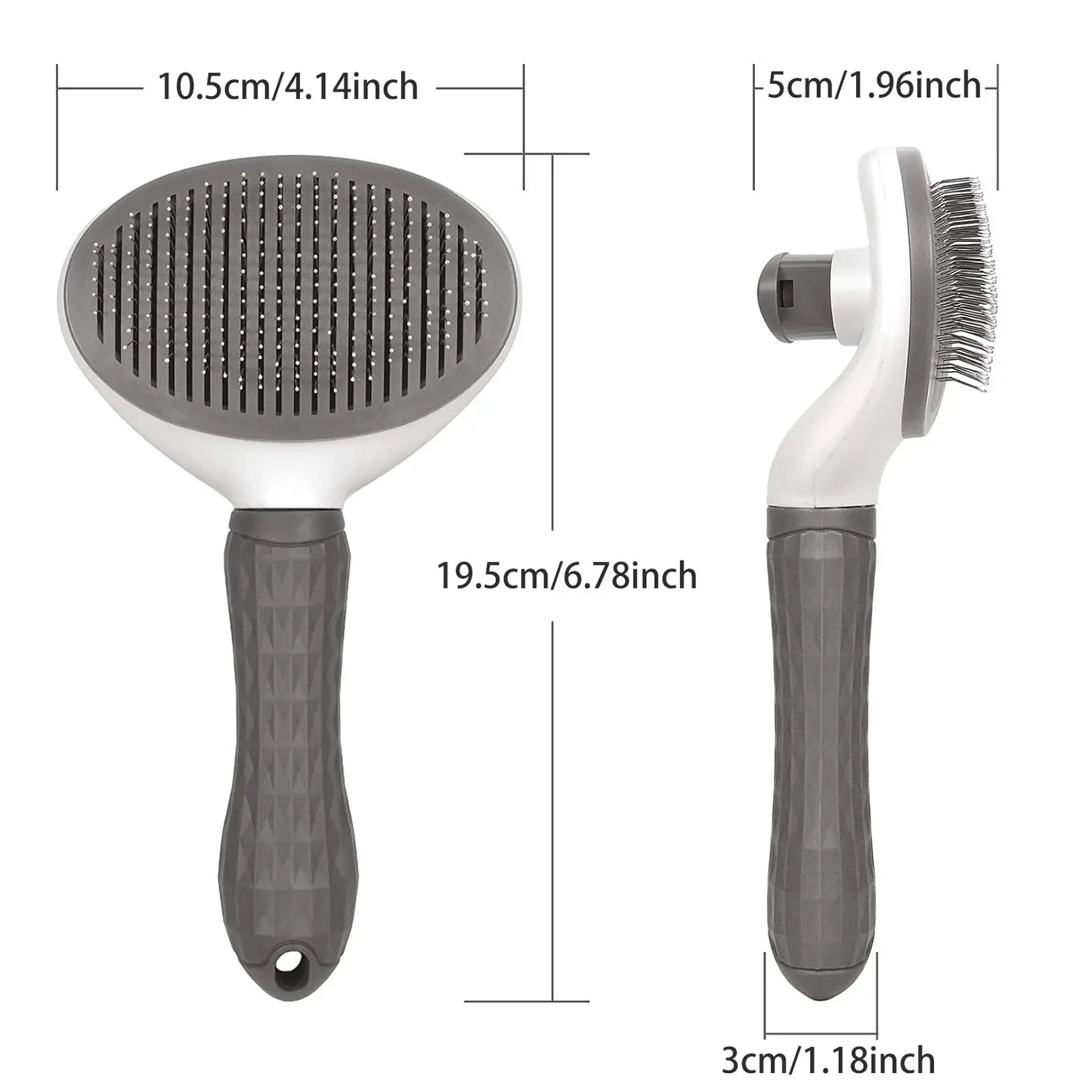 Pet Hair Removal Brush – Anti-Slip Grooming Comb for Cats, Dogs, Rabbits & Small Animals