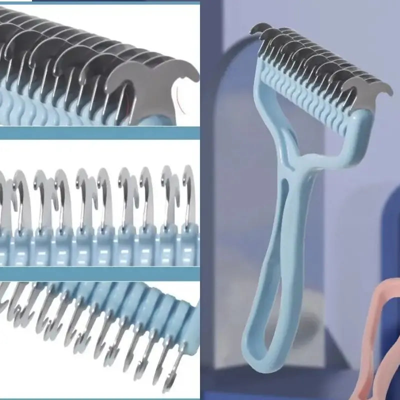 Double-Sided Pet Grooming Brush – Knot Cutter & Hair Removal for Cats, Dogs, Rabbits & Small Pets