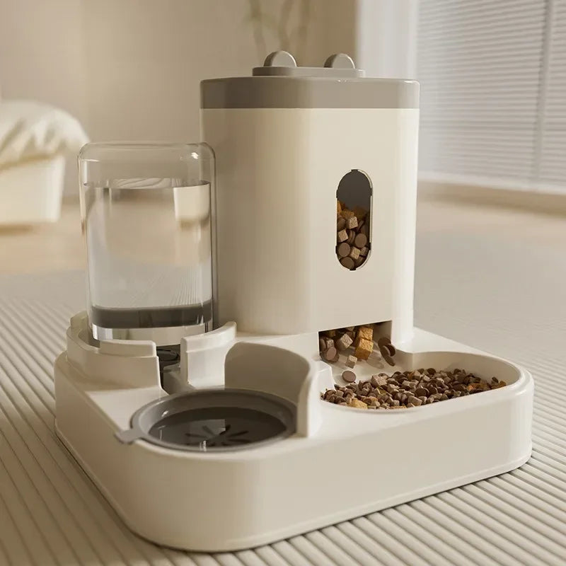 Automatic Cat & Small Dog Feeder & Water Dispenser – Dual Feeding System for Hassle-Free Pet Care