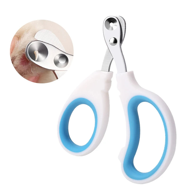Stainless Steel Pet Nail Clippers – Professional Grooming Tool for Cats, Dogs, Guinea Pigs, Rabbits, and Small Animals