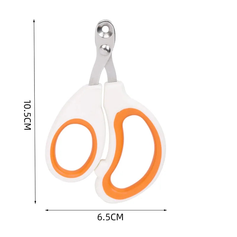 Stainless Steel Pet Nail Clippers – Professional Grooming Tool for Cats, Dogs, Guinea Pigs, Rabbits, and Small Animals