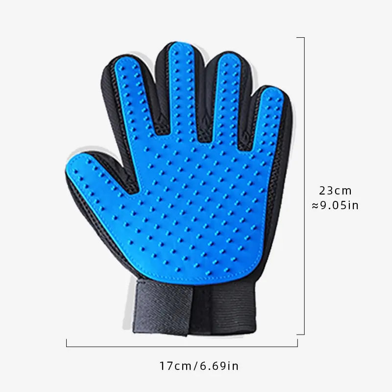 Silicone Pet Hair Removal Glove - Grooming, Bathing, and Massage Tool for Cats & Dogs