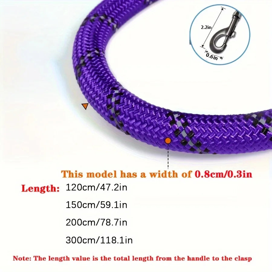 Reflective Heavy-Duty Dog Leash – Padded Handle for Comfort & Safety, Perfect for Strong Dogs