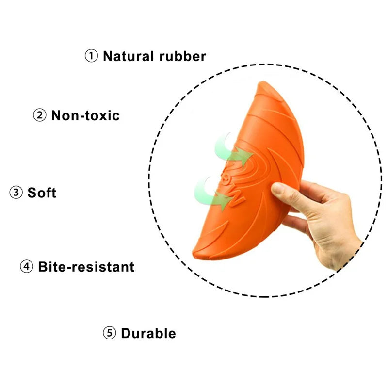 OUZEY Durable Flying Disc for Dogs – Bite-Resistant Outdoor Toy for Training & Interactive Play