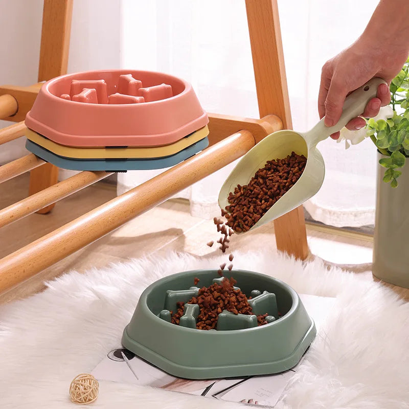 Anti-Choke Slow Feeder Dog & Cat Bowl – Non-Slip, Durable, and Promotes Healthy Eating