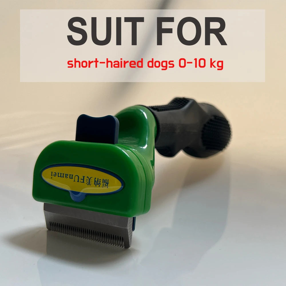 Stainless Steel Pet De-shedding Brush – Grooming Tool for Cats, Dogs, Rabbits & Small Animals