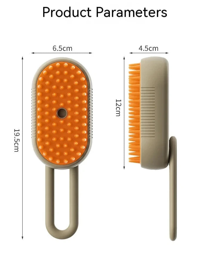 4-in-1 Electric Pet Hair Removal Comb with Water Spray | Grooming & Massage Brush for Cats & Dogs