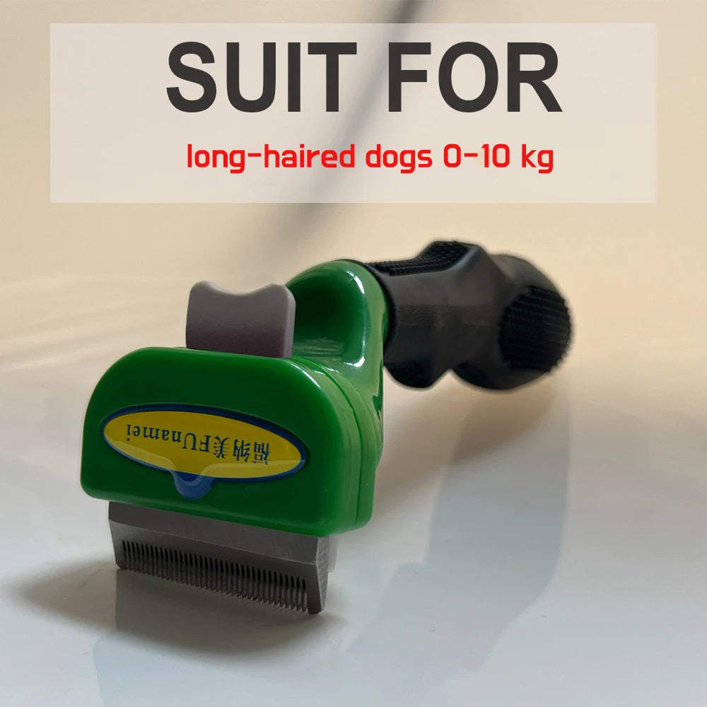 Stainless Steel Pet De-shedding Brush – Grooming Tool for Cats, Dogs, Rabbits & Small Animals