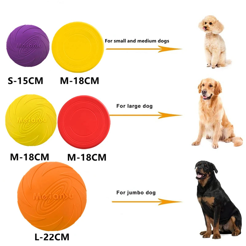 OUZEY Durable Flying Disc for Dogs – Bite-Resistant Outdoor Toy for Training & Interactive Play