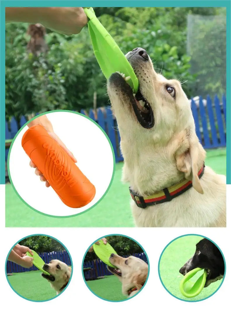 OUZEY Durable Flying Disc for Dogs – Bite-Resistant Outdoor Toy for Training & Interactive Play