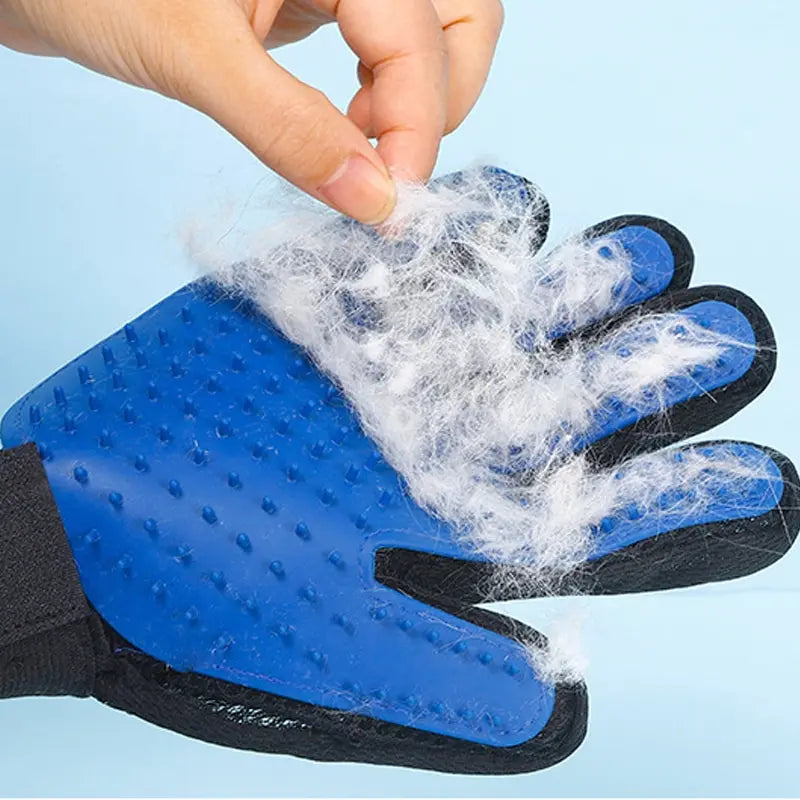 Silicone Pet Hair Removal Glove - Grooming, Bathing, and Massage Tool for Cats & Dogs