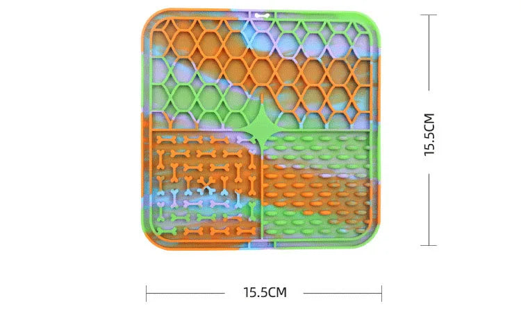 Silicone Lick Mat for Dogs – Slow Feeder, Bath Time Distraction & Training Aid