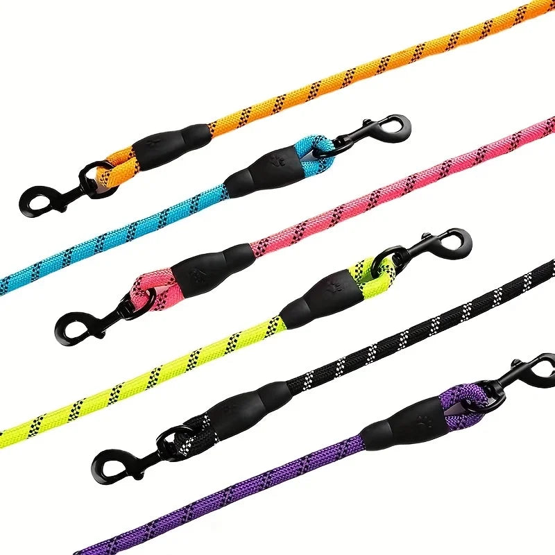 Reflective Heavy-Duty Dog Leash – Padded Handle for Comfort & Safety, Perfect for Strong Dogs