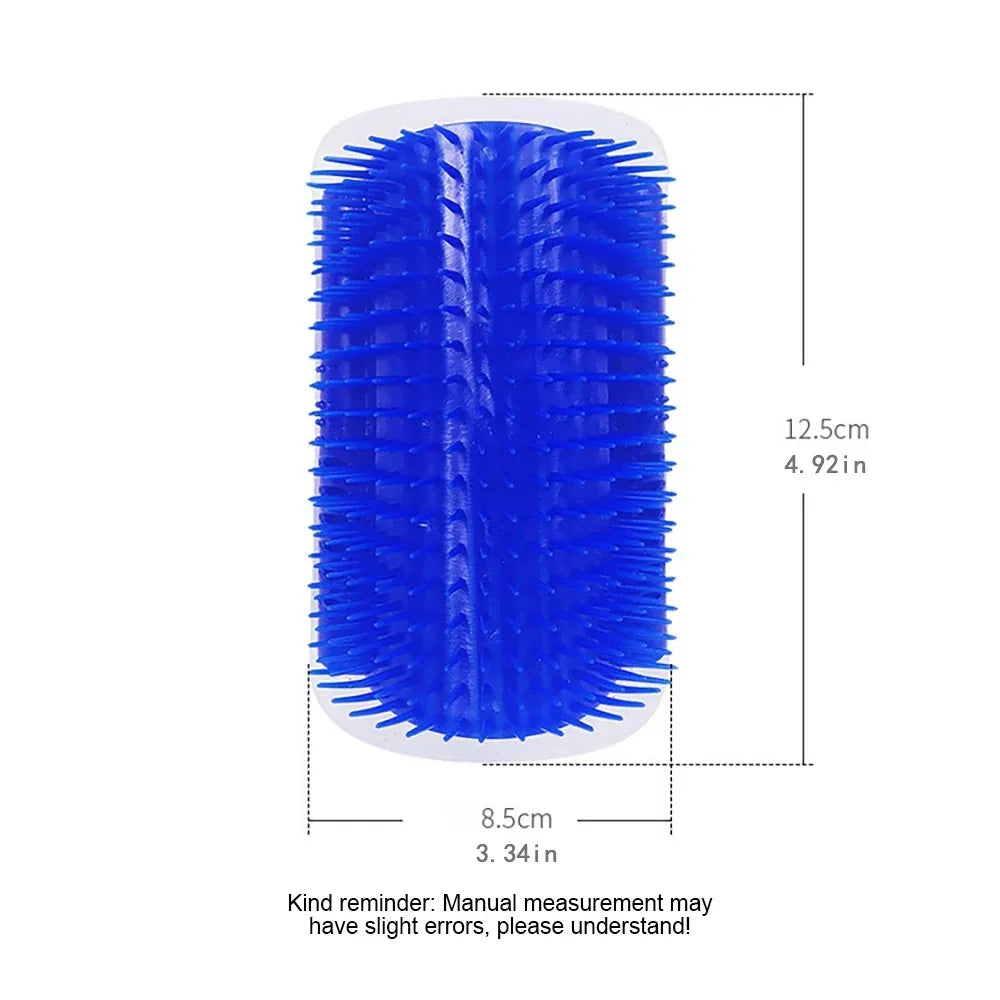 Self-Grooming Cat Brush with Catnip – Soft Massage Comb & Face Scratcher for Cats & Kittens