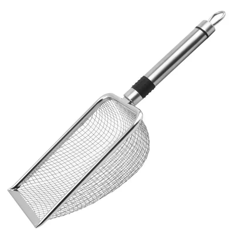 Stainless Steel Cat Litter Scoop - Durable with Long Handle for Easy Cleaning
