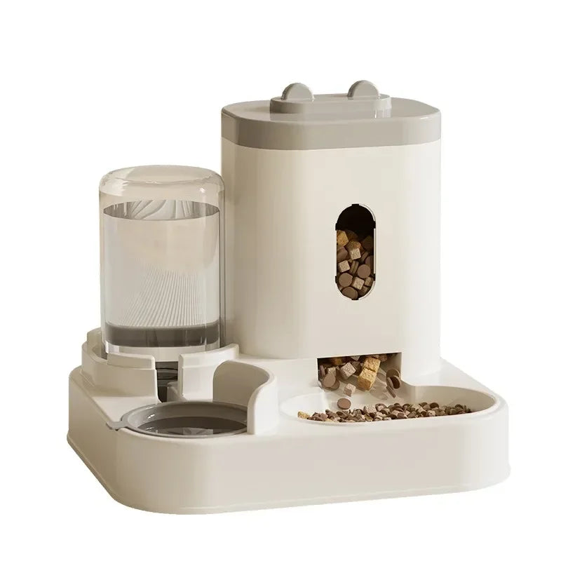 Automatic Cat & Small Dog Feeder & Water Dispenser – Dual Feeding System for Hassle-Free Pet Care