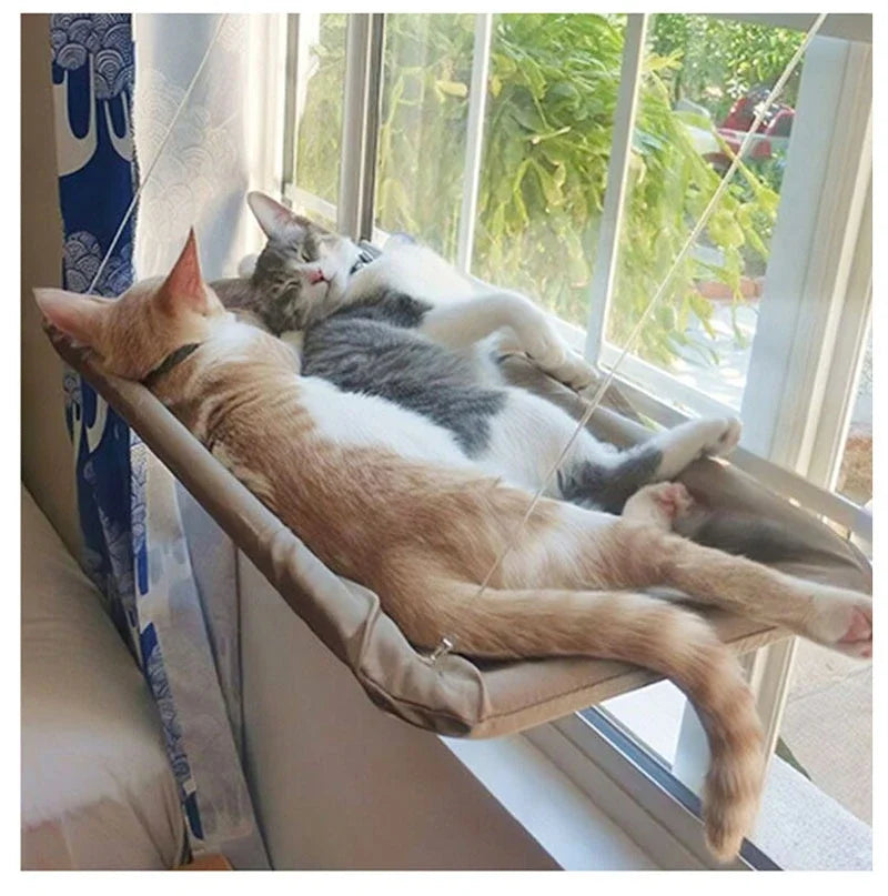 Window-Mounted Cat Bed - Breathable Oxford Fabric with Strong Suction Cups | Easy to Install, 20kg Capacity & Washable