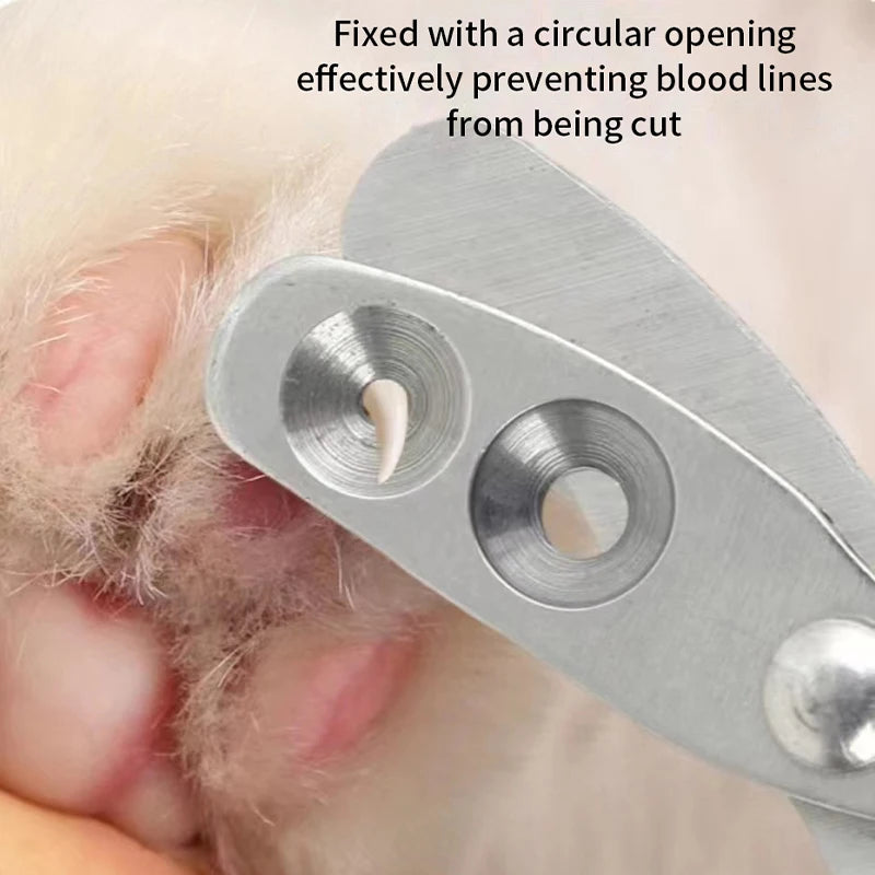 Stainless Steel Pet Nail Clippers – Professional Grooming Tool for Cats, Dogs, Guinea Pigs, Rabbits, and Small Animals