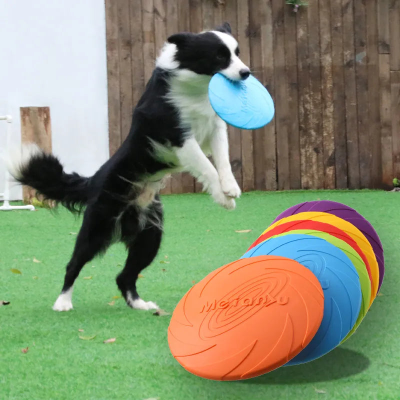OUZEY Durable Flying Disc for Dogs – Bite-Resistant Outdoor Toy for Training & Interactive Play