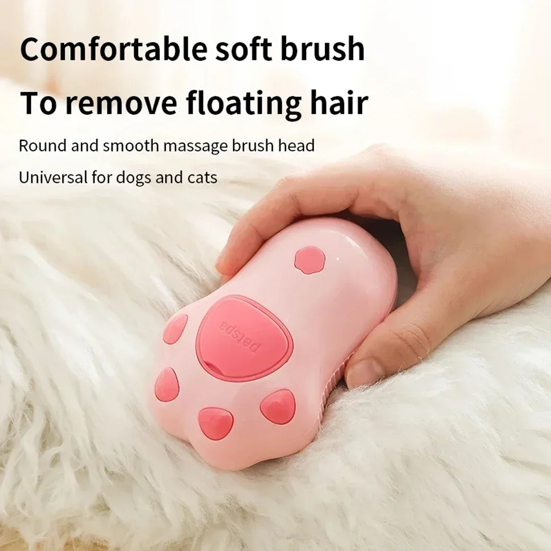 3-in-1 Pet Grooming Brush – Electric Spray, Massage, & Hair Removal for Cats & Dogs