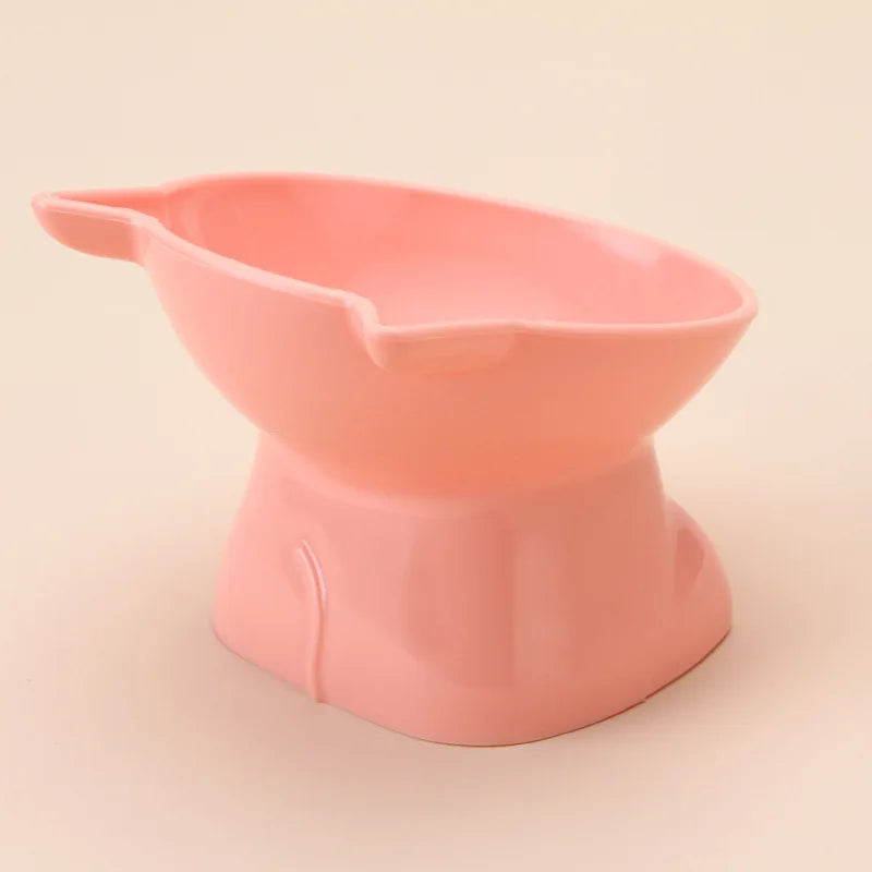 Elevated Cat Bowl with Raised Feet - Ergonomic Design for Comfortable Feeding