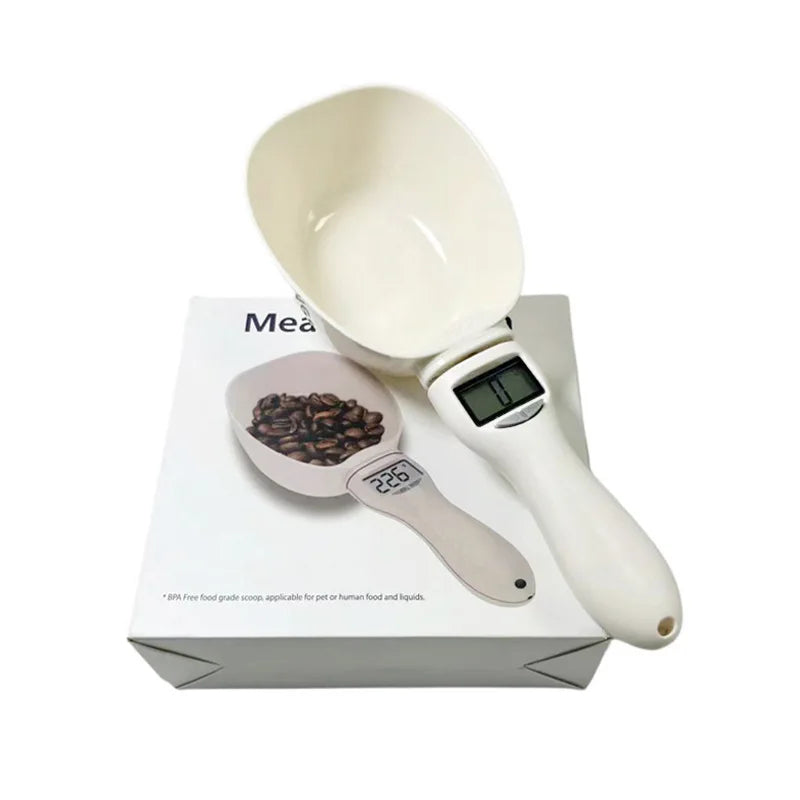 Pet Food Measuring Spoon Scale - 800g Capacity, Digital Nutrition Scale for Precise Feeding