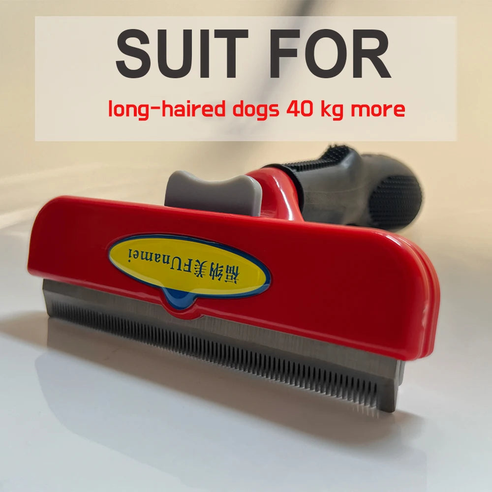 Stainless Steel Pet De-shedding Brush – Grooming Tool for Cats, Dogs, Rabbits & Small Animals