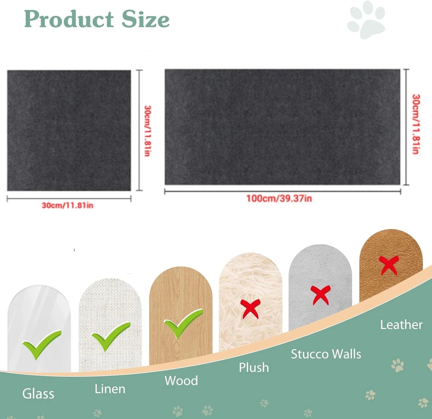Self-Adhesive Cat Scratching Mat – Trimmable & Durable Furniture Protection for Sofas & Carpets
