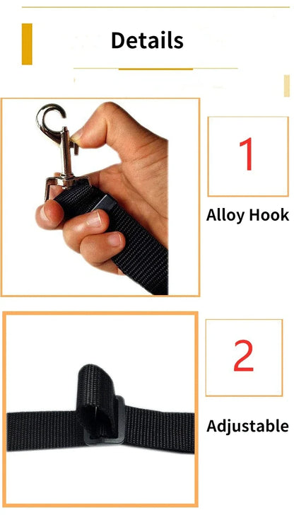 Adjustable Pet Car Seat Belt & Harness – Durable Nylon Safety Leash for Dogs & Cats