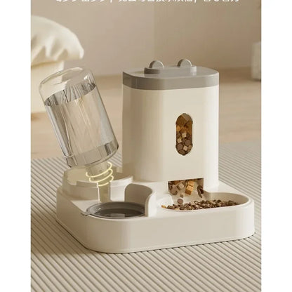 Automatic Cat & Small Dog Feeder & Water Dispenser – Dual Feeding System for Hassle-Free Pet Care