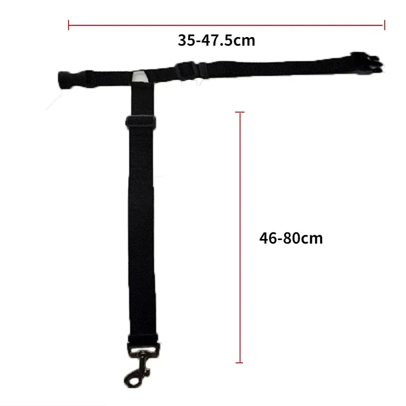 Adjustable Pet Car Seat Belt & Harness – Durable Nylon Safety Leash for Dogs & Cats