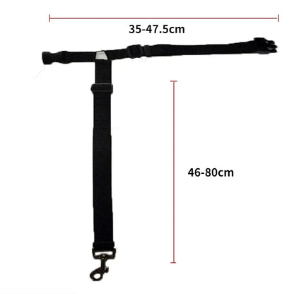 Adjustable Pet Car Seat Belt & Harness – Durable Nylon Safety Leash for Dogs & Cats