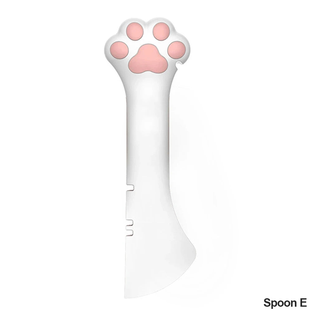 Multifunction Pet Food Scoop with Can Opener – Cat & Dog Feeding Spoon for Wet & Dry Food