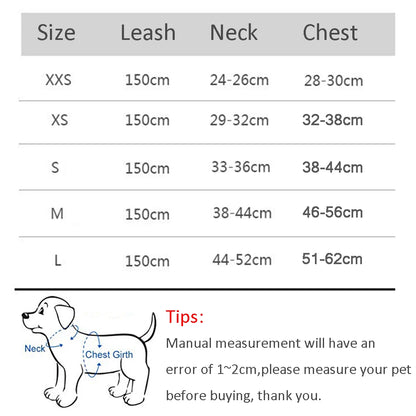 Reflective Dog Harness and Leash Set – Adjustable Vest for Small Dogs & Cats