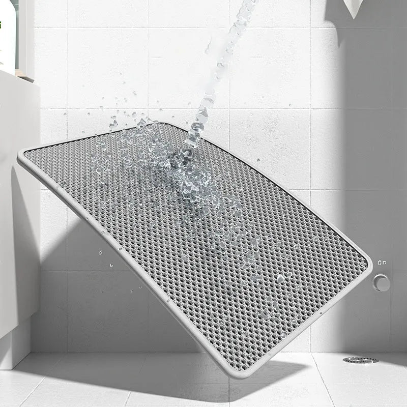 Waterproof Cat Litter Mat - Double Honeycomb Design for Easy Litter Trapping & Cleaning