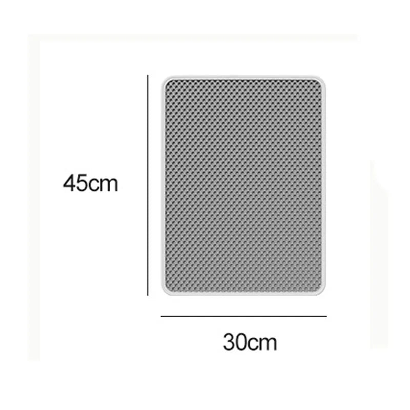 Waterproof Cat Litter Mat - Double Honeycomb Design for Easy Litter Trapping & Cleaning