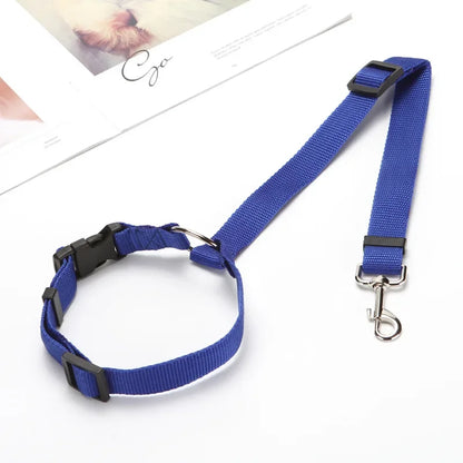 Adjustable Pet Car Seat Belt & Harness – Durable Nylon Safety Leash for Dogs & Cats
