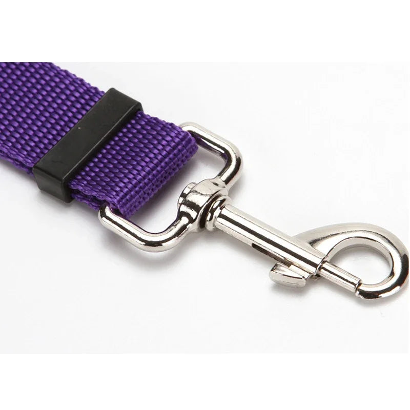 Adjustable Pet Car Seat Belt & Harness – Durable Nylon Safety Leash for Dogs & Cats